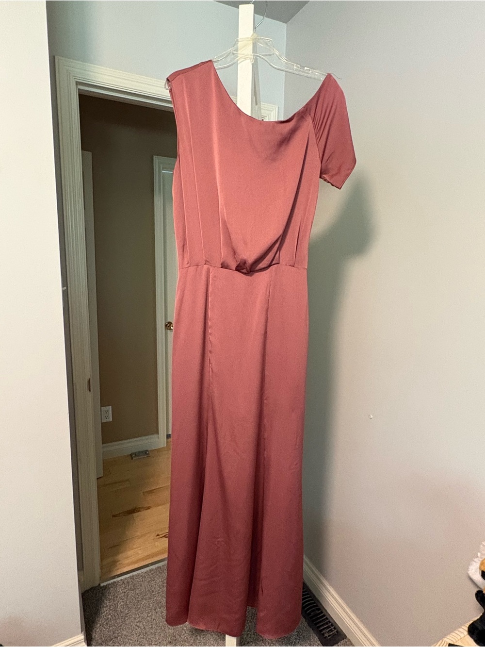 DO+BE Dusty Rose One-Shoulder Maxi Dress